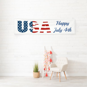 Bannière intérieure USA Patriotique