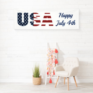 Bannière intérieure USA Patriotique