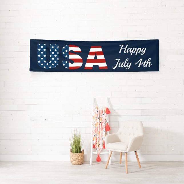 Bannière intérieure USA Patriotique (Insitu)