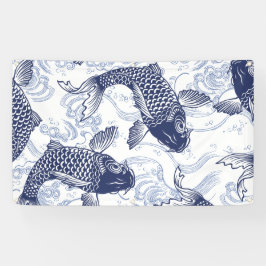 Bannière JAPONAISE de POISSONS