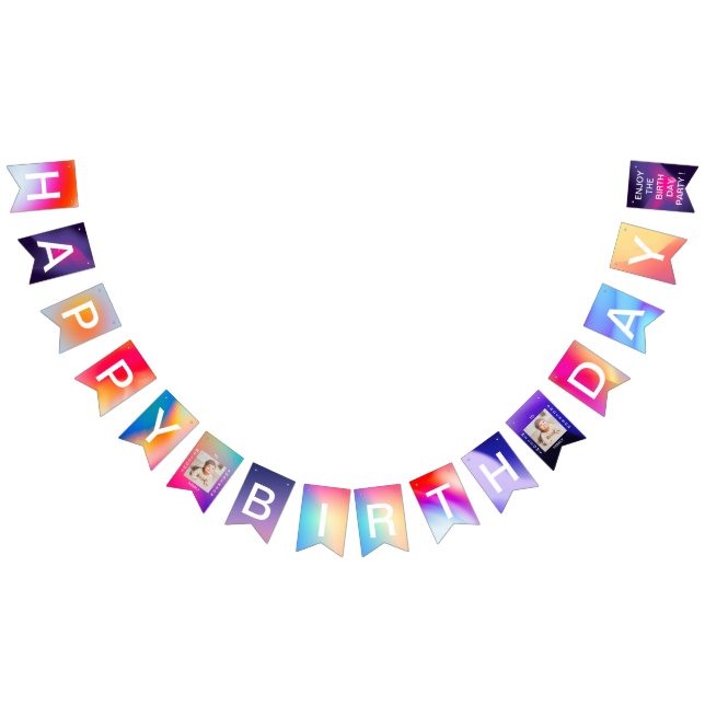 Bannière Joyeux Anniversaire Drapeaux de Fête d'An (Tout)