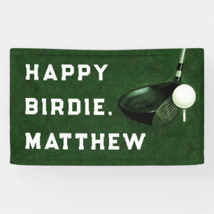 Bannière Joyeux Anniversaire Golf