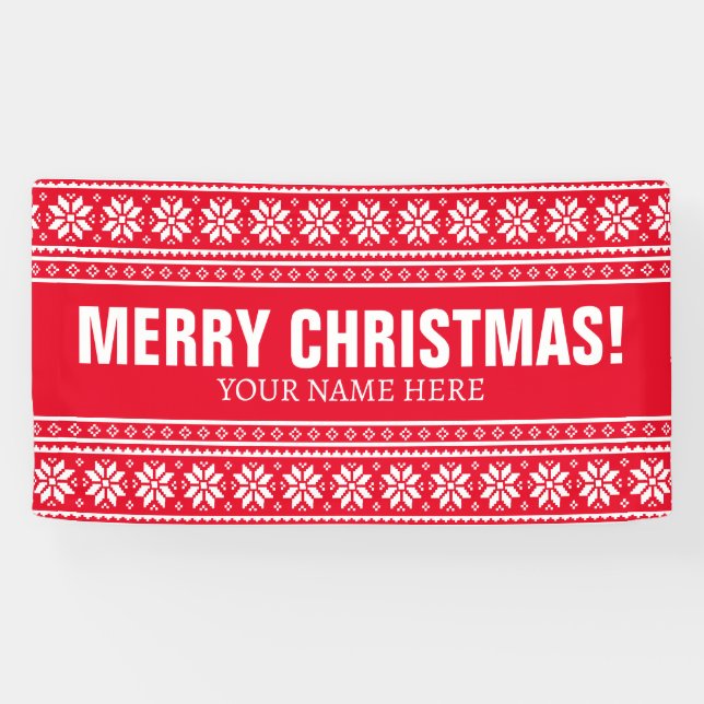 Bannière Joyeux Noël pour les affaires commerciale (Horizontal)