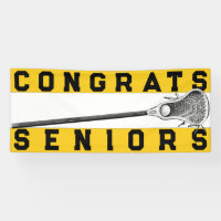 Bannière Lacrosse Senior Night Yellow