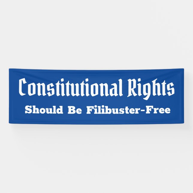 Bannière libre de Filibuster pour les droits const (Horizontal)