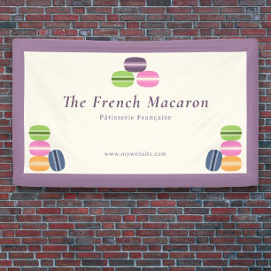 Bannière Macarons française