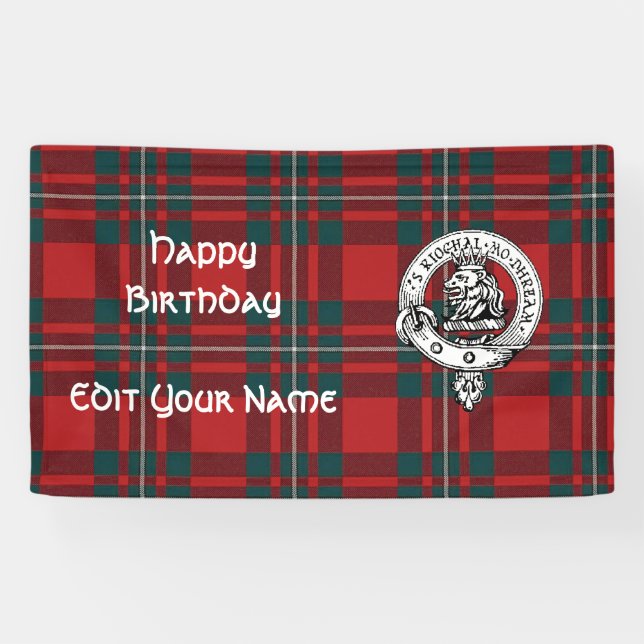 Bannière MacGregor. Customiser pour modifier le no (Horizontal)