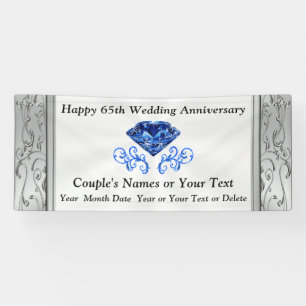 Bannière magnifique d'anniversaire de mariage de
