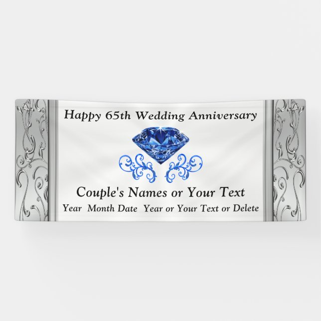 Bannière magnifique d'anniversaire de mariage de (Horizontal)
