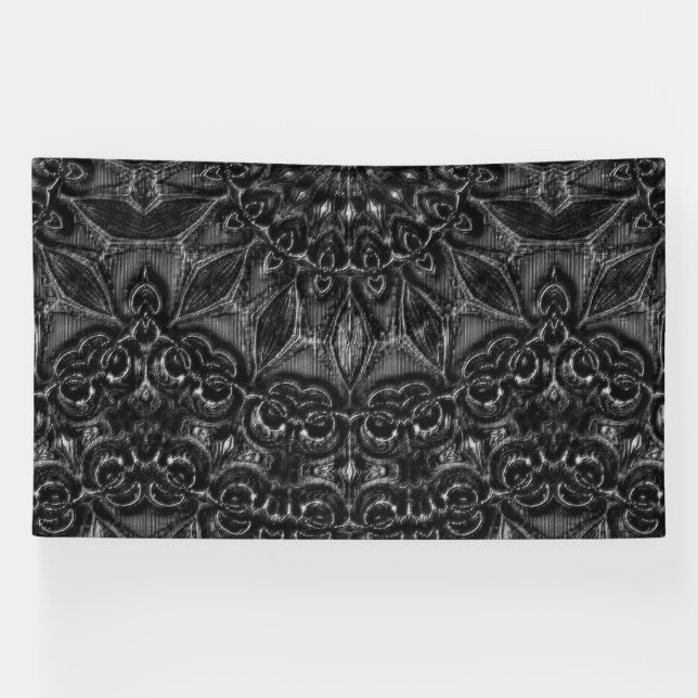 Bannière Mandala Charbon (Horizontal)