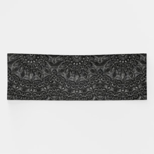 Bannière Mandala Charbon