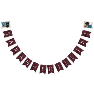 Bannière marbrée du groupe d'engagement - Rouge