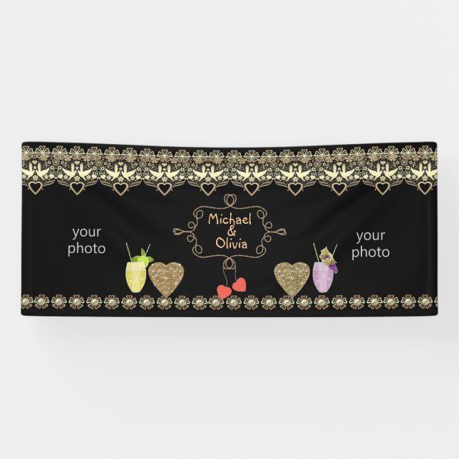 Bannière mariage, anniversaire, mariage (Horizontal)