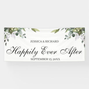 Bannière Mariage Eucalyptus Watercolor