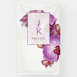 Bannière mariage Monogramme Couple