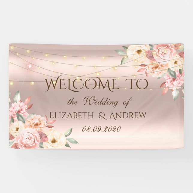 Bannière Mariage rose Gold (Horizontal)