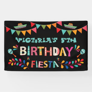 Bannière mexicaine de signe de fête d'anniversai