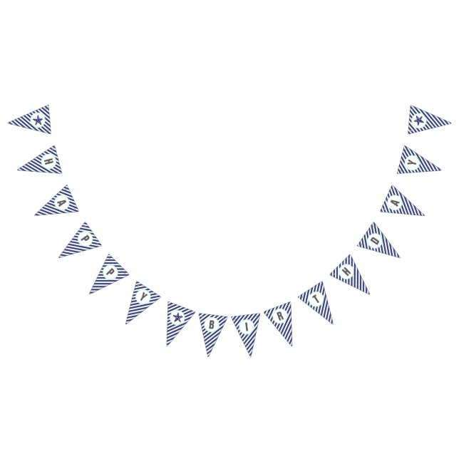 Bannière nautique de joyeux anniversaire d'étoiles (Tout)
