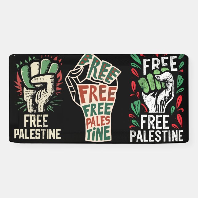 bannière palestine libre (Horizontal)