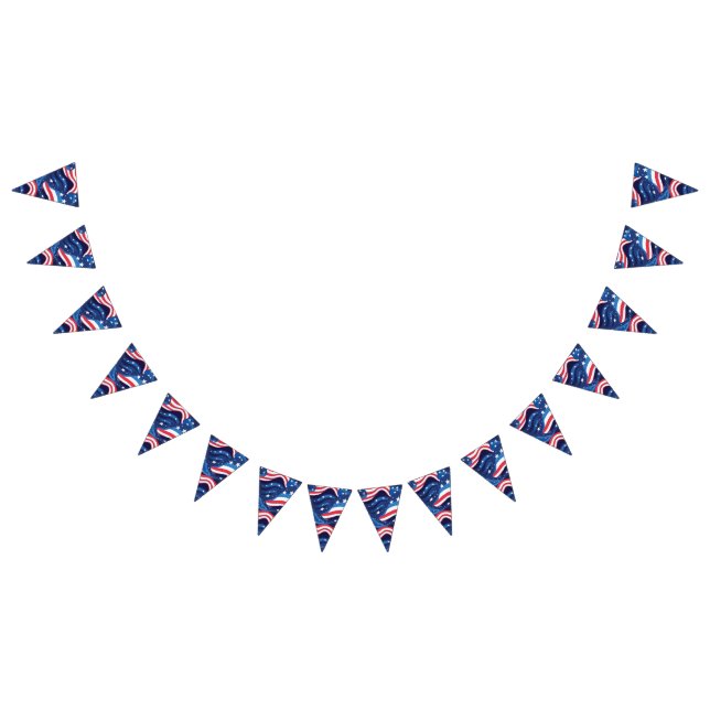 Bannière patriotique drapeaux (Tout)