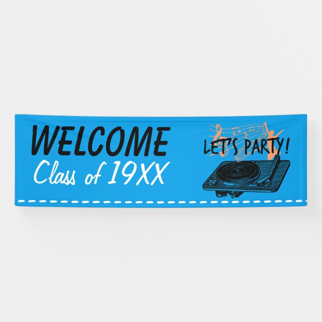 Bannière personnalisable de classe Party (Horizontal)