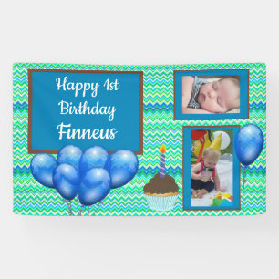 Bannière personnalisée 1er anniversaire pour le bl