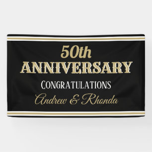 Bannière personnalisée Classy Anniversary