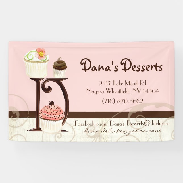 Bannière personnalisée Danas Desserts (Horizontal)