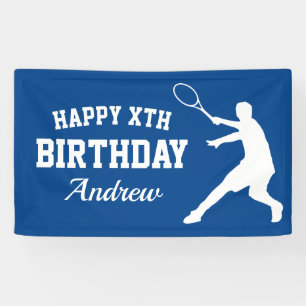 Bannière personnalisée de fête d'anniversaire sur 