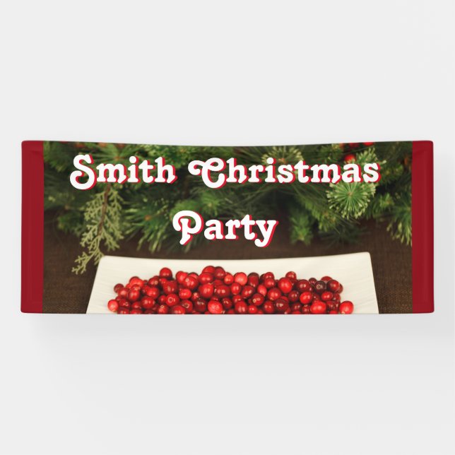 Bannière personnalisée de la fête de Noël (Horizontal)