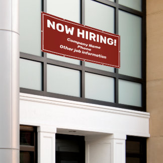 Bannière personnalisée de recrutement