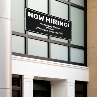 Bannière personnalisée de recrutement