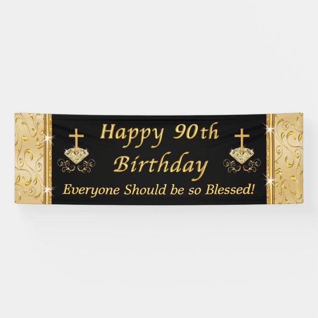 Bannière personnalisée du 90e anniversaire (Horizontal)