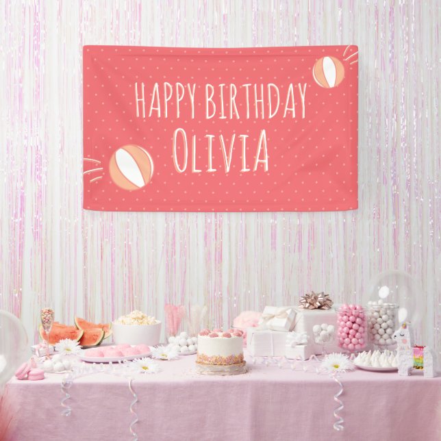 Bannière personnalisée illustrée de la fête de bas (Fête)