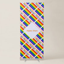 Bannière personnalisée LGBTQ Gay Pride à carreaux