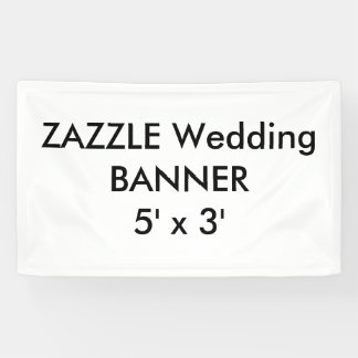 Bannière personnalisée mariage 5' x 3'