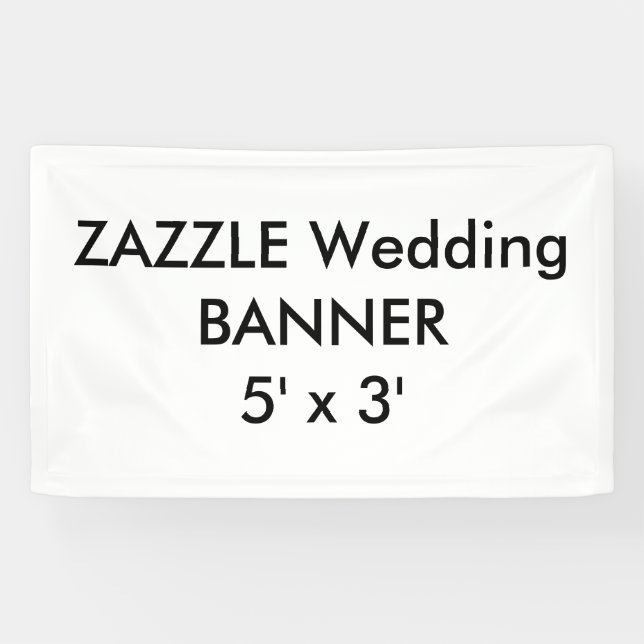 Bannière personnalisée mariage 5' x 3' (Horizontal)