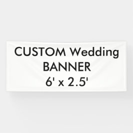 Bannière personnalisée mariage 6' x 2,5'