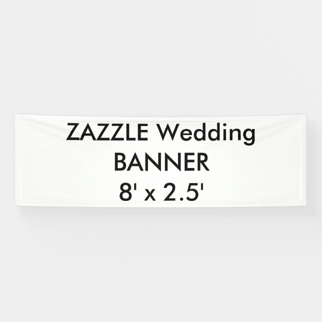 Bannière personnalisée mariage 8' x 2,5' (Horizontal)