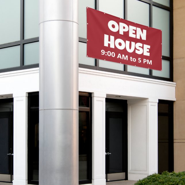 Bannière personnalisée OPEN HOUSE (Bâtiment extérieur)