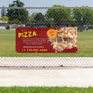 Bannière personnalisée Pizza Place