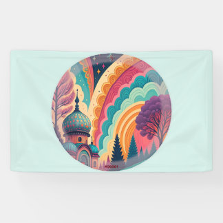 Bannière personnalisée pour dôme de fantasy en cou