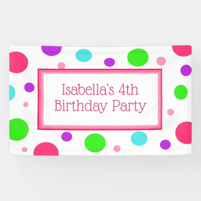 Bannière personnalisée pour l'anniversaire de la p (Horizontal)