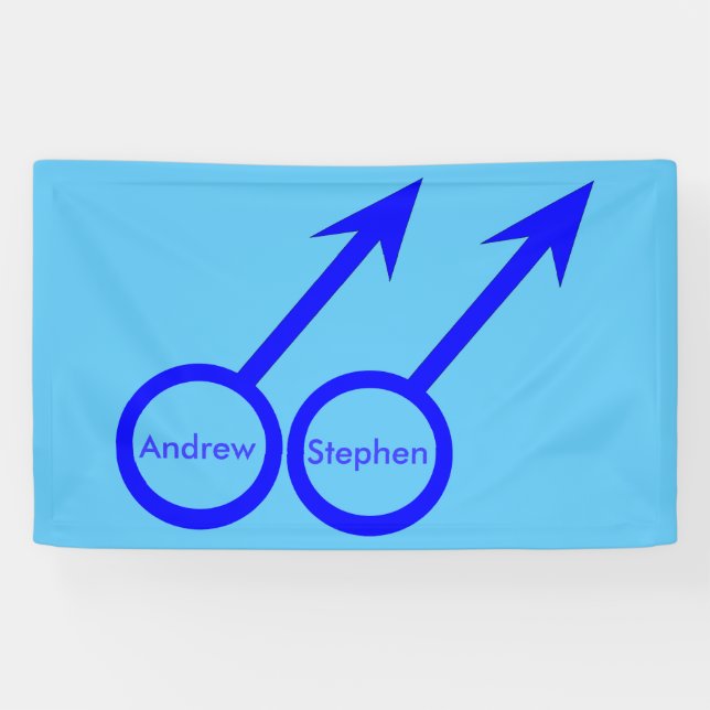 Bannière personnalisée pour les amateurs de gays (Horizontal)