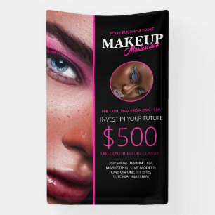 Bannière personnalisée pour les cours de maquillag