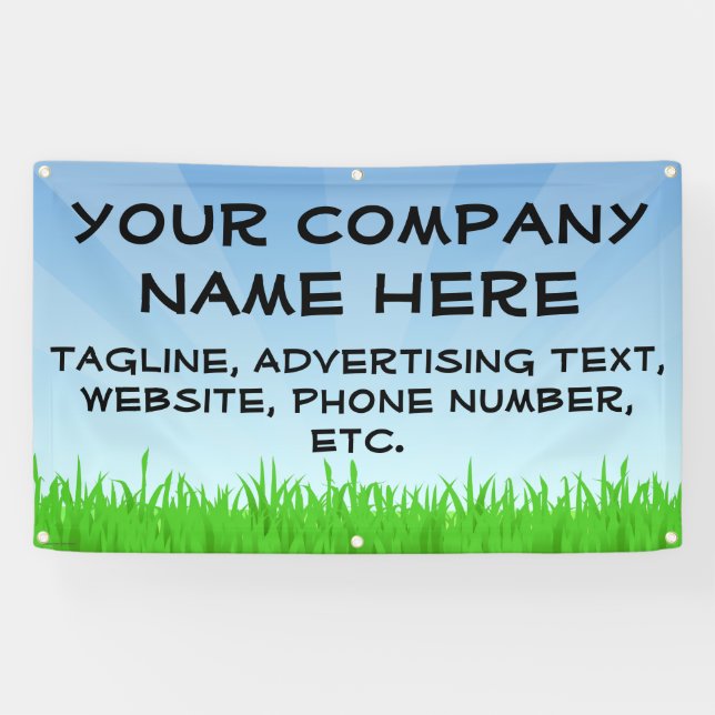 Bannière personnalisée publicitaire commerciale Bl (Horizontal)