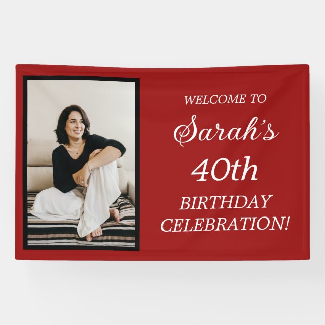 Bannière photo du 40e anniversaire de la femme noi (Horizontal)