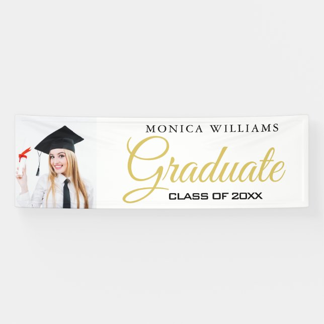 Bannière photo élégante blanche et or 2021 (Horizontal)