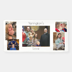 Bannière photo familiale personnalisée