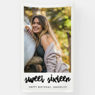Bannière photo Sweet sixteen Birthday